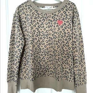 EUC. Super soft C&C California Alexa faded leopard sweatshirt.